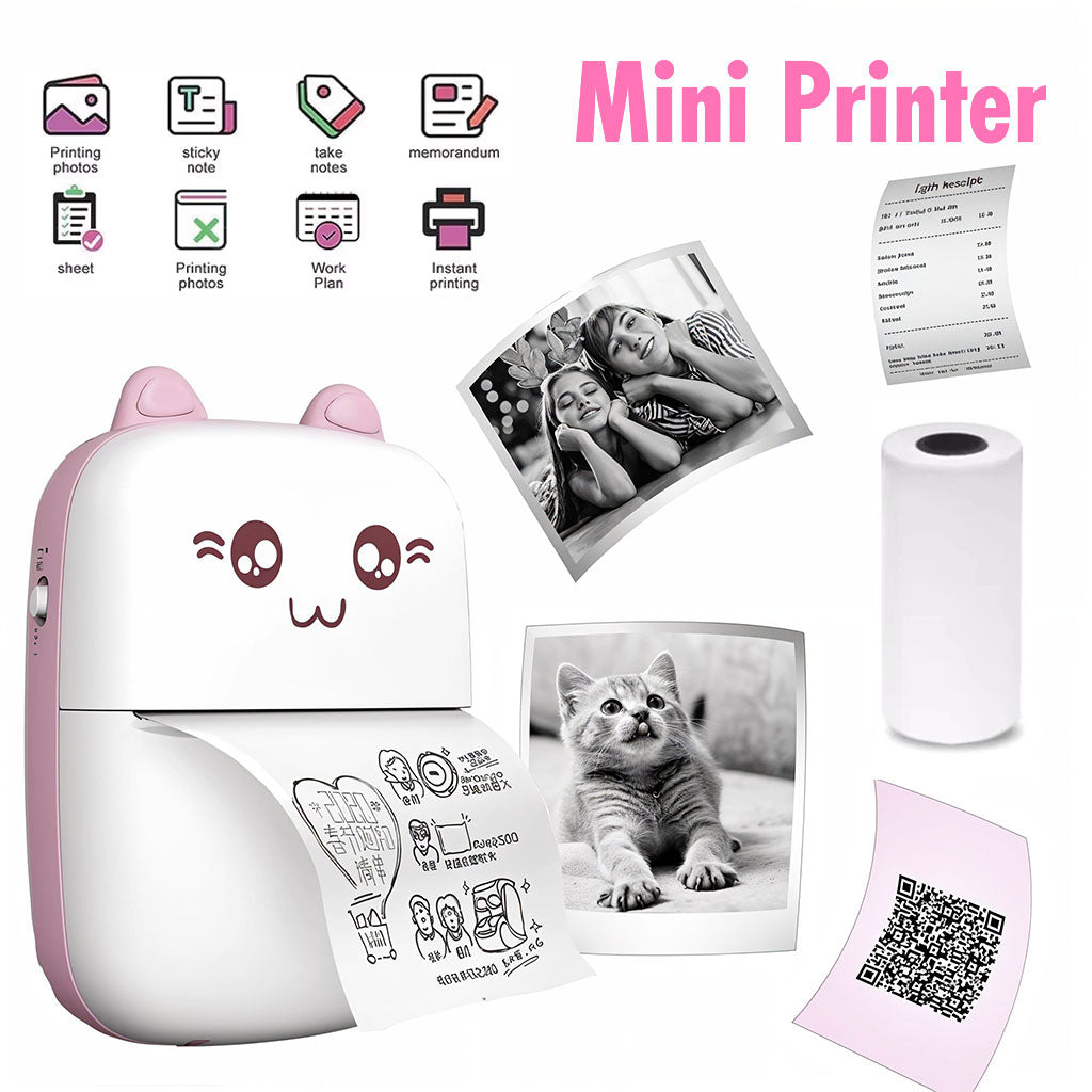 Mini Imprimante Bluetooth Portable