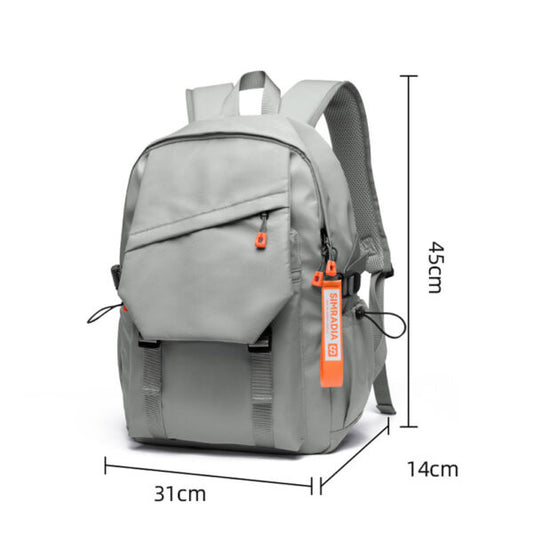 Sac à Dos Urbain Style Décontracté Tissue Imperméable Gris