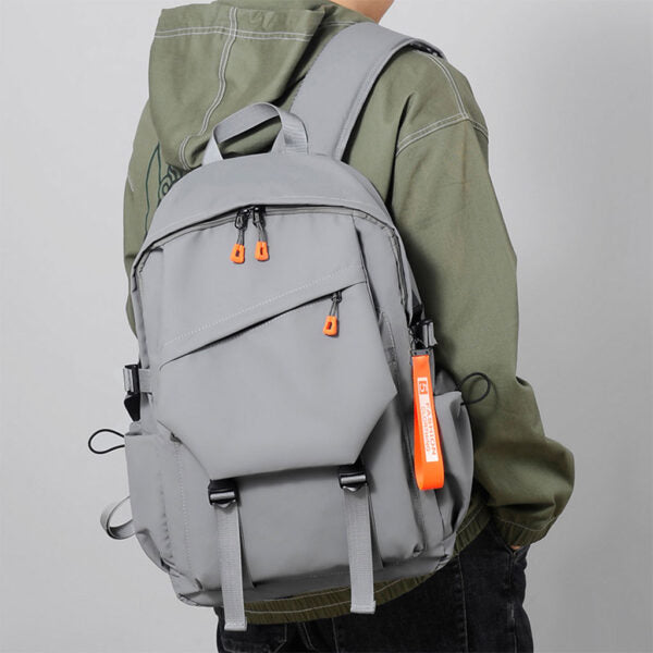 Sac à Dos Urbain Style Décontracté Tissue Imperméable Gris