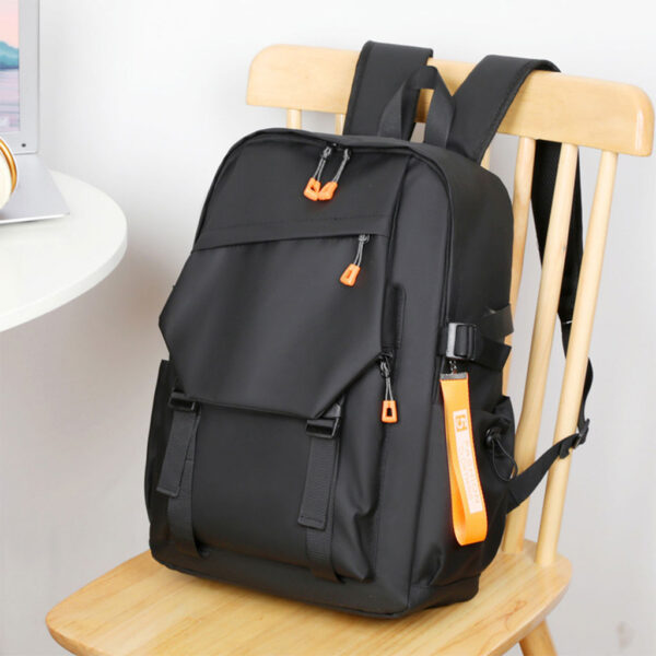 Sac à Dos Urbain Style Décontracté Tissue Imperméable Noir