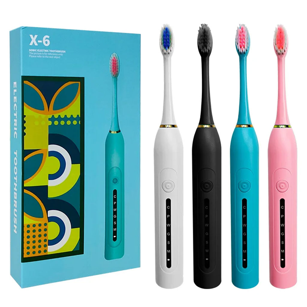 Brosse à Dents Électrique Rechargeable – 4 Têtes Incluses