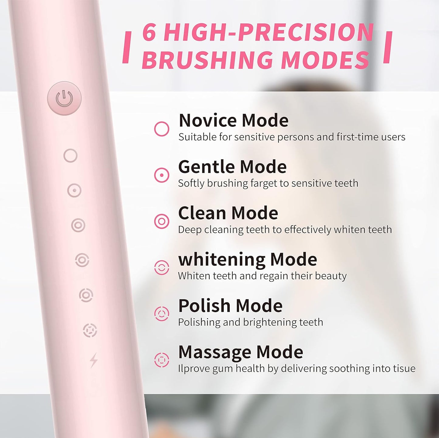 Brosse à Dents Électrique Sonic X3 – 6 Modes