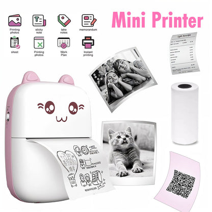 Mini Imprimante Bluetooth Portable