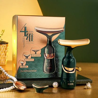 Appareil de Massage Visage 3 en 1 – Anti-Rides & Soin Yeux/Cou